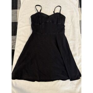 Aeropostale Black Dress Spaghetti Strap Casual Dress Size L